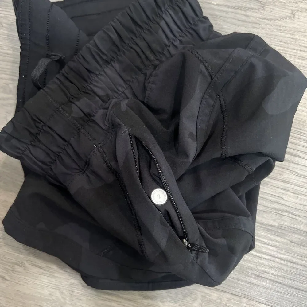 Lululemon Track That Short 5” Heritage 365 Camo Deep Coal Multi Size 2